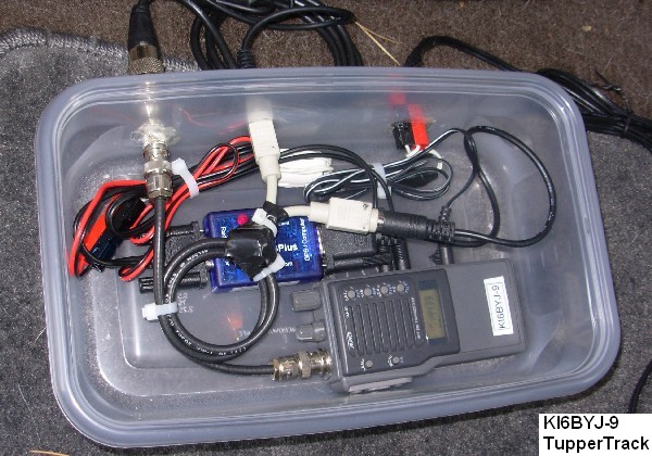 the tracker enclosure opened